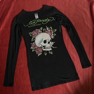 SOLD Ed Hardy Skull Longsleeve Shirt Size M